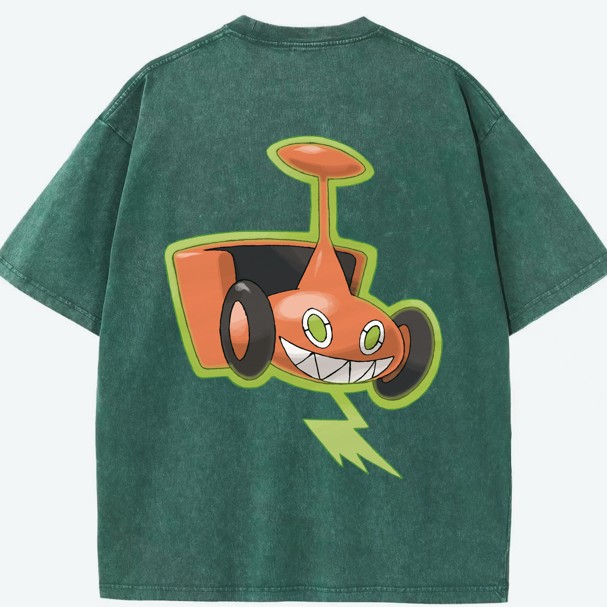 （画像用） ポケットモンスター Pokémon 綿100% ヴィンテージ風 半袖Tシャツ（背面プリント）